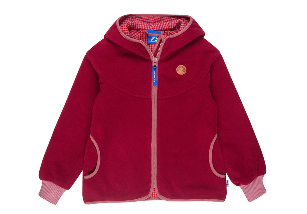 Finkid Laine Zip In Jacket  Girls Persian Red Dusty  Rose  